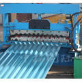 Panel de techo de acero coloreado corrugado rollo formando la máquina